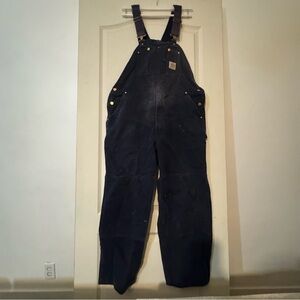 44x30 Carhartt overalls navy blue